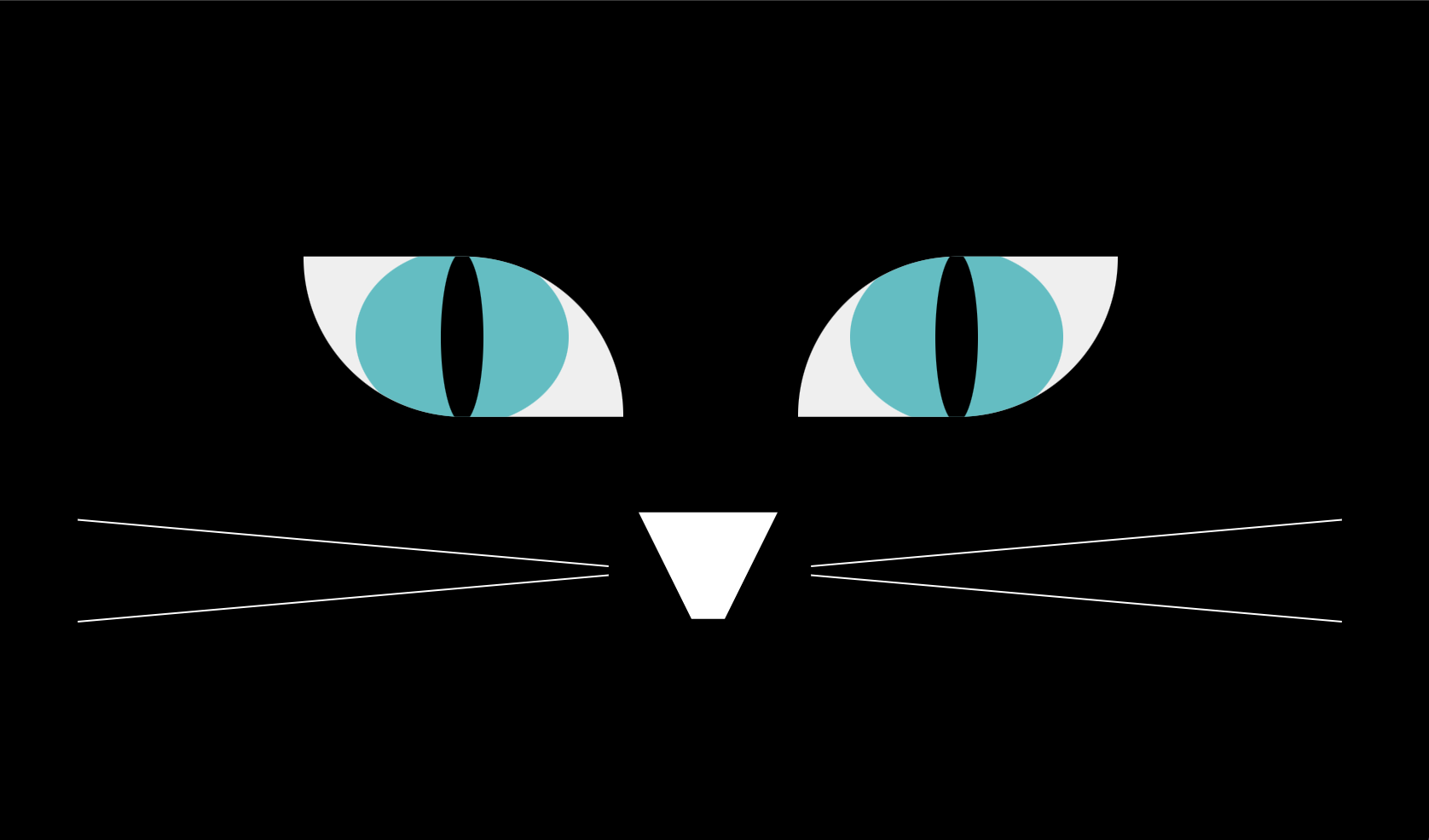 animation of cat eyes with whiskers